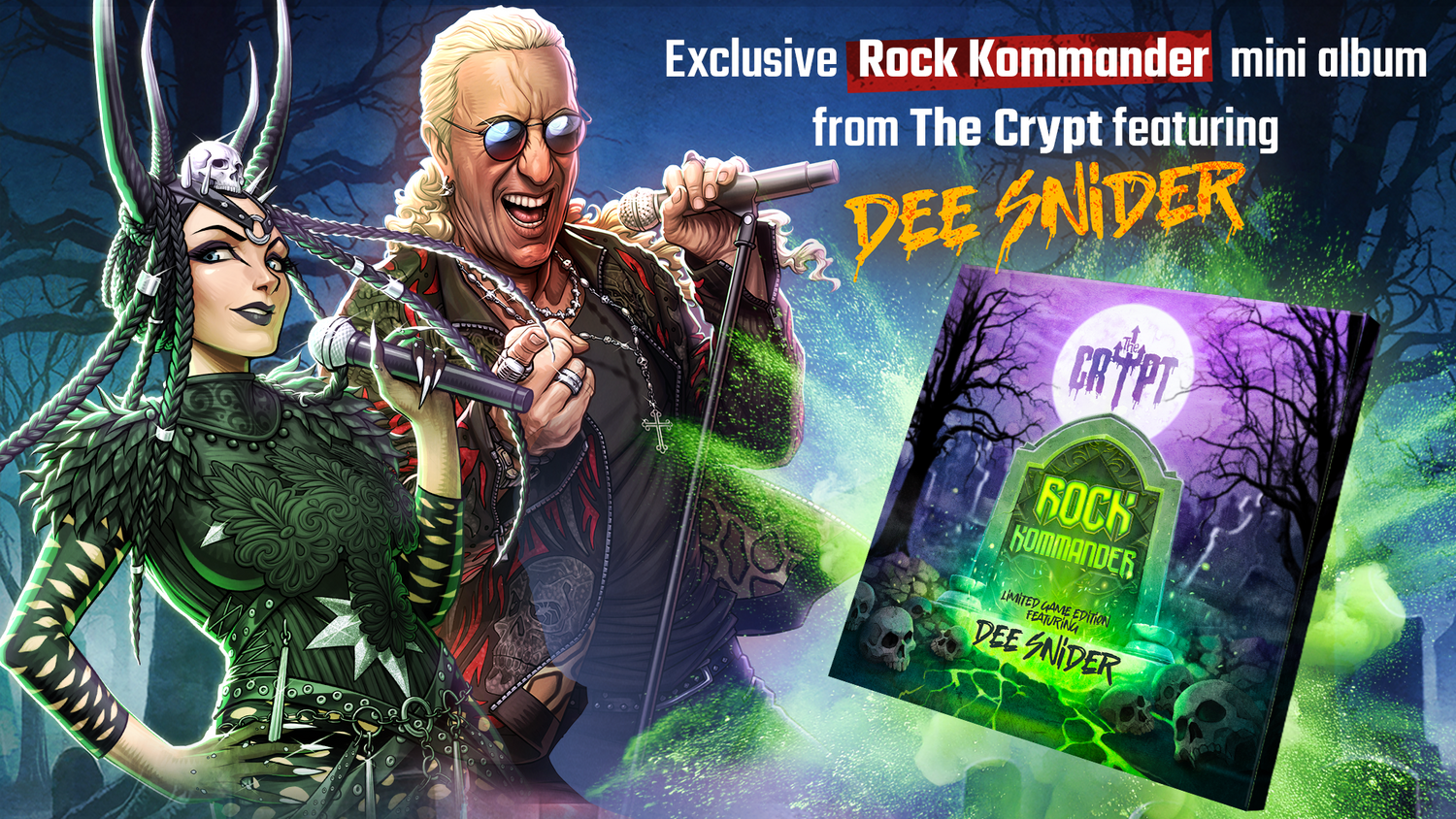 The Crypt ft. Dee Snider – Rock Kommander Mini Album Is Out Now!