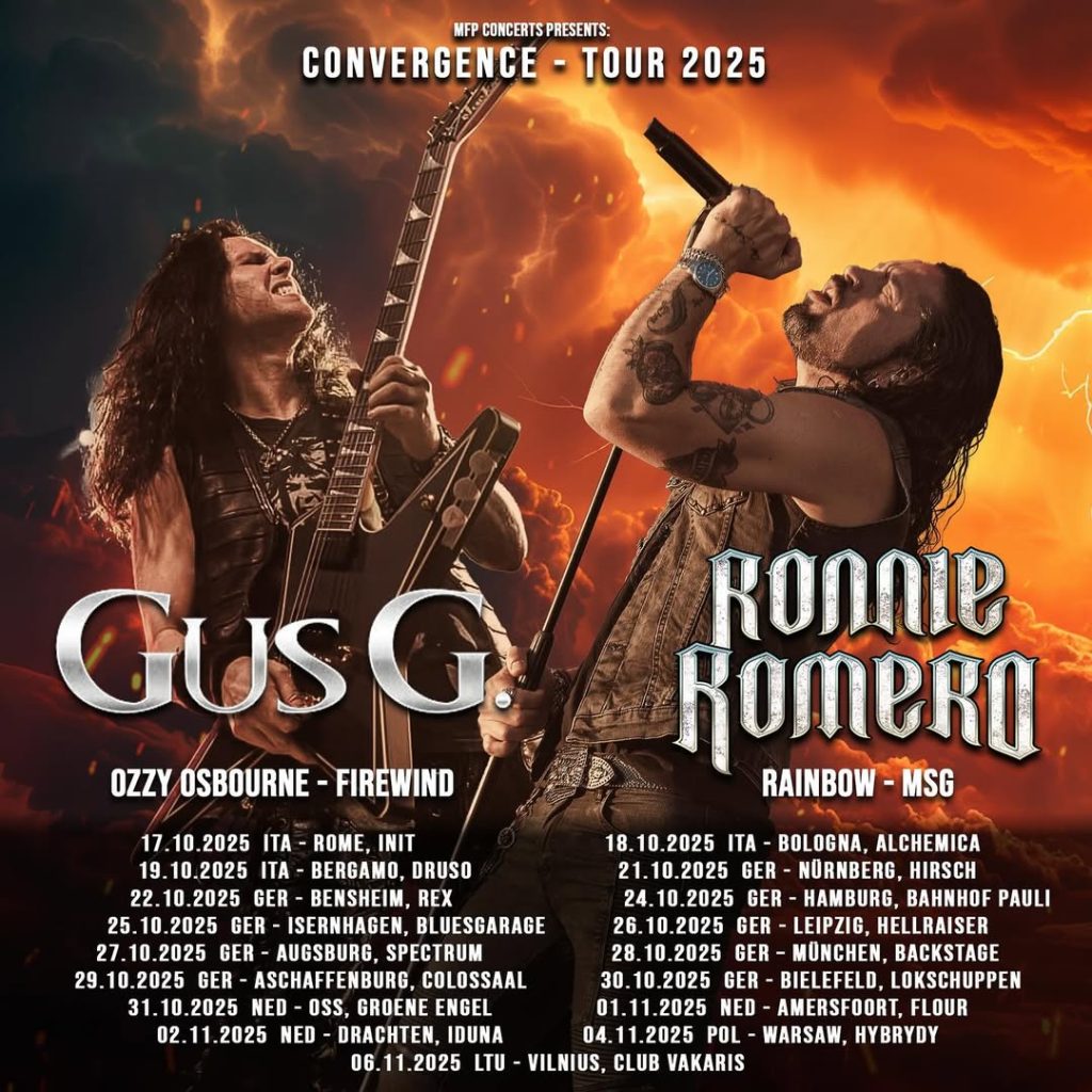 Gus G Announces New Tour Dates for the Convergence Tour 2025