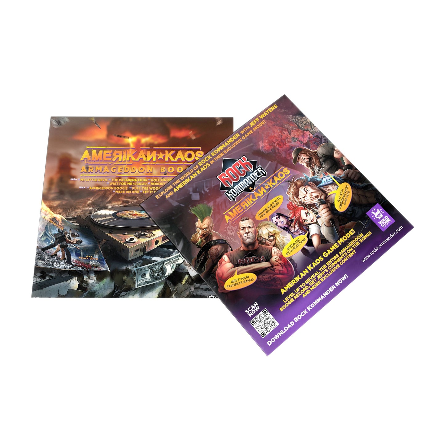 Amerikan Kaos armageddon boogie LP Cover from Rock Kommander
