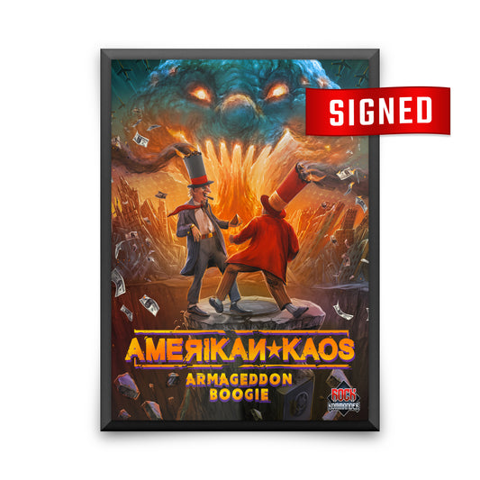 Amerikan Kaos "Armageddon Boogie" Poster - Signed by Jeff Waters