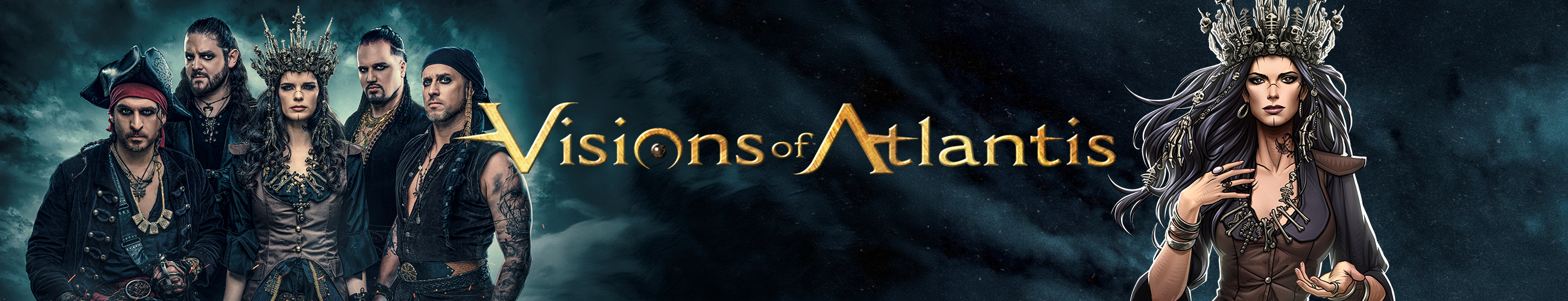 Visions of Atlantis banner from Rock Kommander 